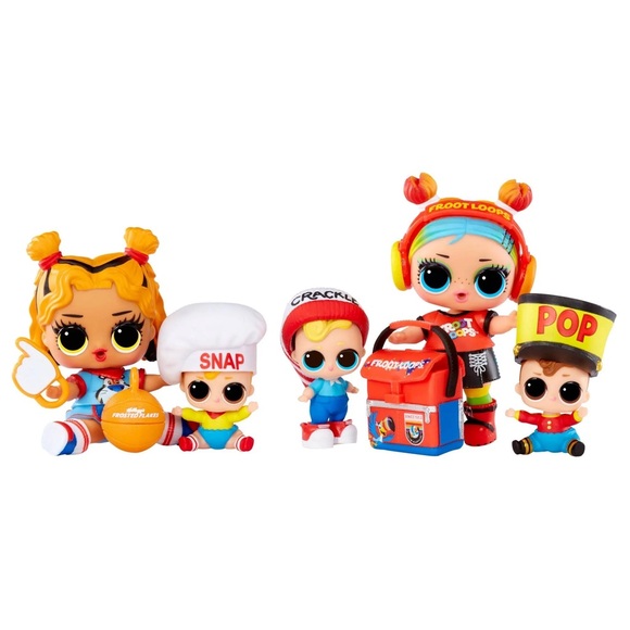 LOL Surprise! DELUXE ❤️s Mini Bites KELLOGGS Cereal 5 Dolls w/Accessories *NEW* - Picture 4 of 11